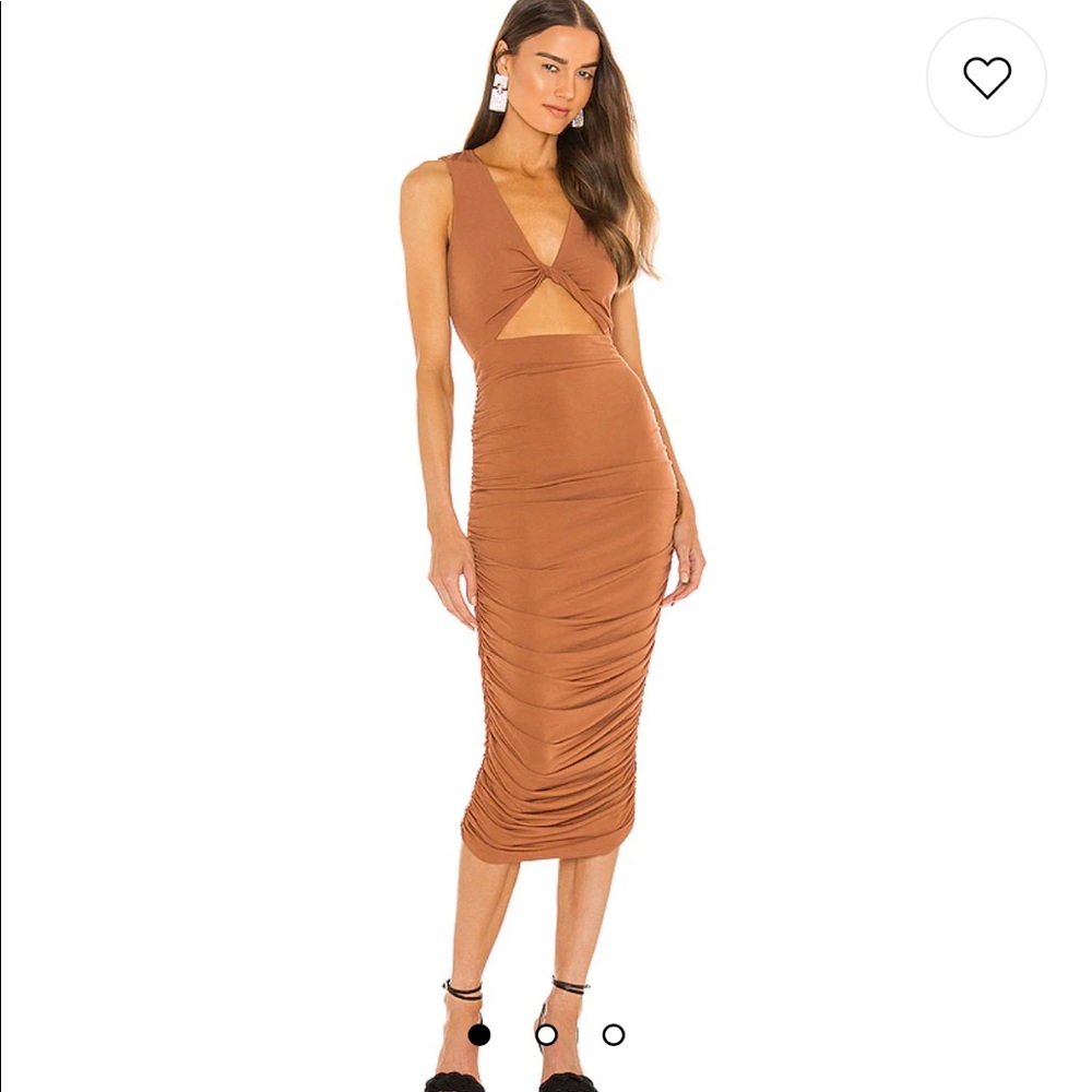 Michael Costello x REVOLVE April Midi Dress in Terra Cotta